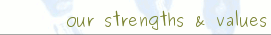 Our strengths and values