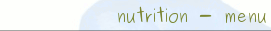 Nutrition - Food Menu